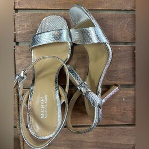 Michael kors Silver Kitten Heel brand new